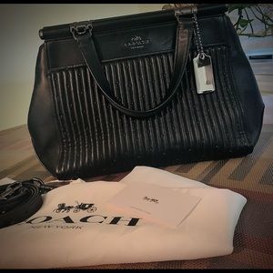 Coach Grace Bag in Black Quilted Leather